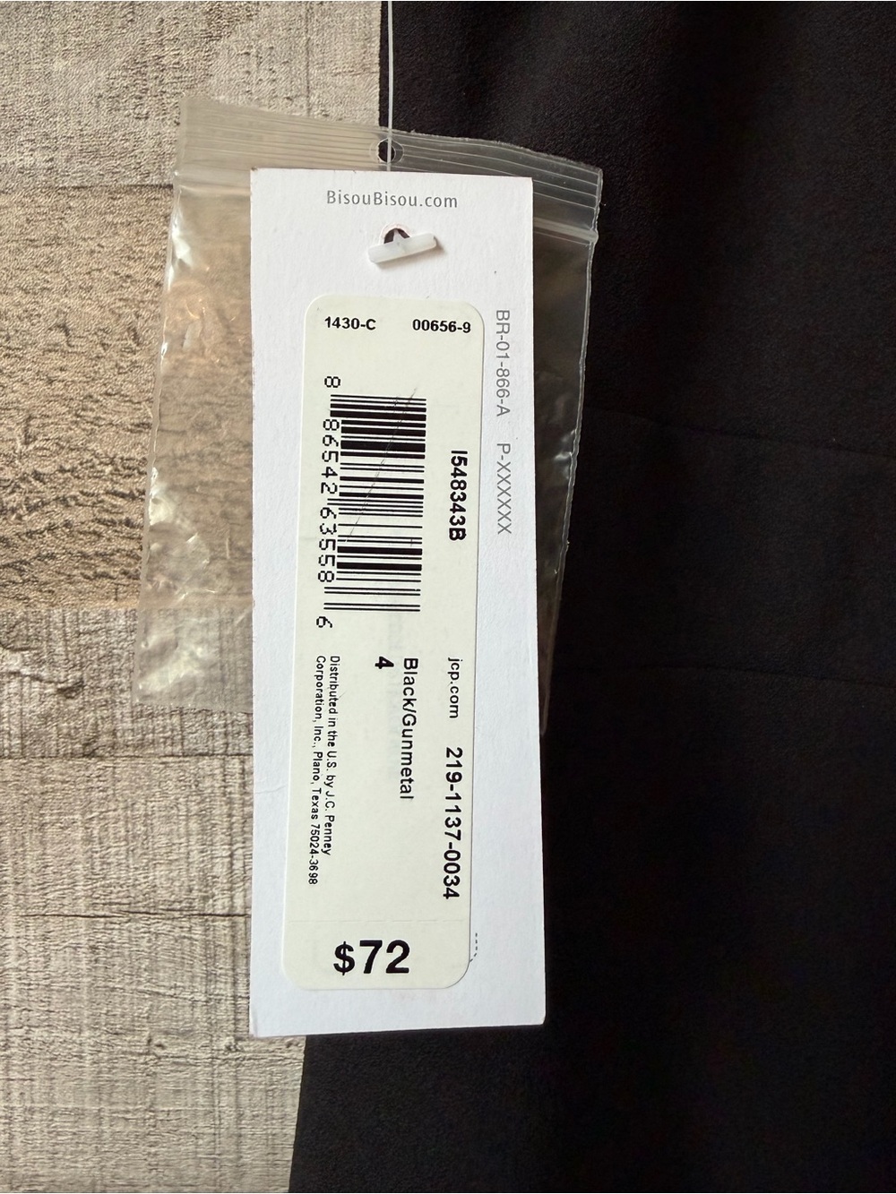 Bisou Bisou Black Beaded Halter Open Back Tulip Hem Cocktail Party Dress NWT Sz4 - Picture 12 of 16
